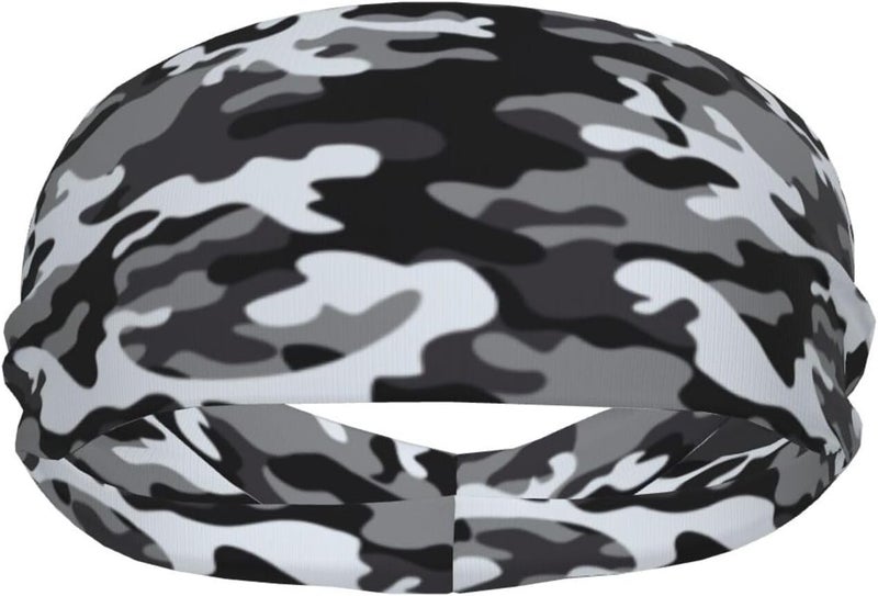 Gianlaima Sports Sweatband Head Bands for Women Men Sweat-Absorbing Headbands Suitable for Running Yoga Fitness Football Exercise - Image 1